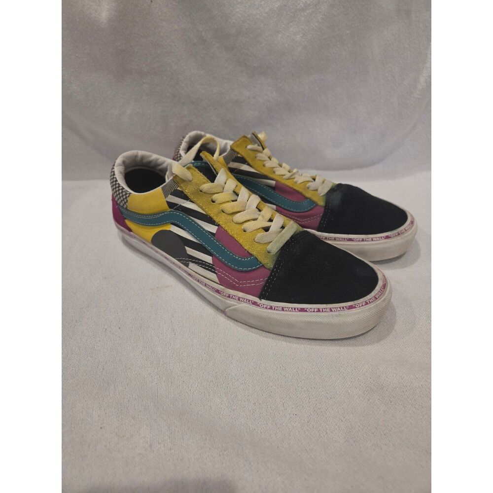 Vans Old Skool Juxtapoze Pack Multicolor Zebra Suede Skate Shoes Mens 9